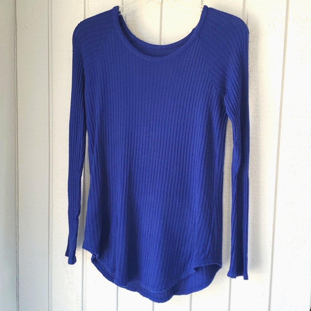 Women's Long Sleeve Blue Sweater